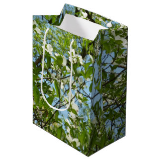 Branches of Dogwood Blossoms Spring Trees Medium Gift Bag