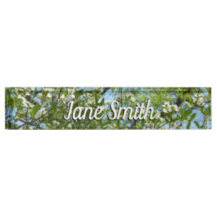 Branches of Dogwood Blossoms Spring Trees Nameplate