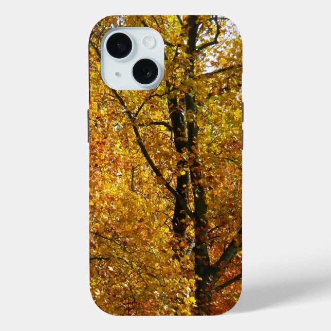 Branches of Yellow Leaves Bright Autumn Colourful Case-Mate iPhone Case (Back)