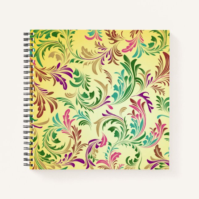 Branches Pattern Design-444555 Notebook (Front)