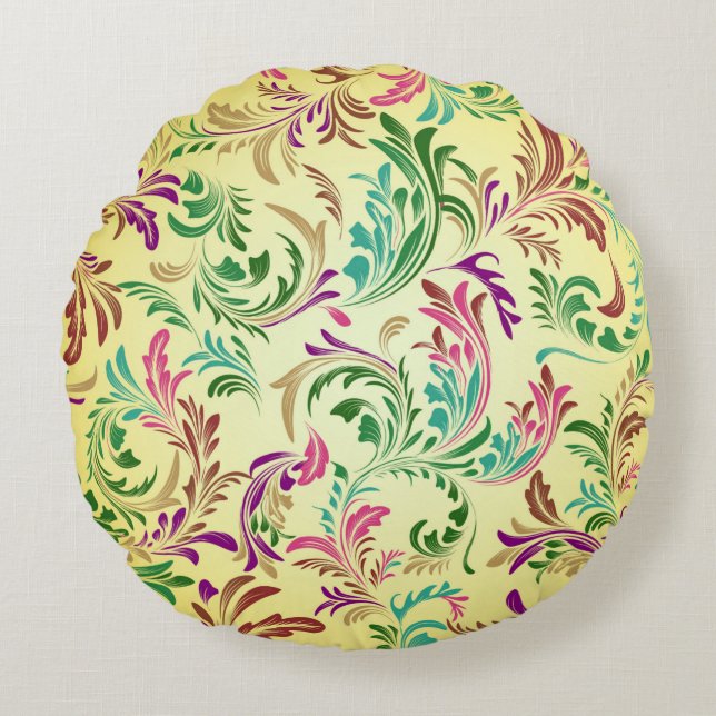 Branches Pattern Design-78466 Round Cushion (Front)