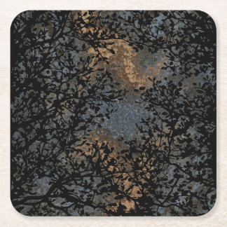 Branches  square paper coaster
