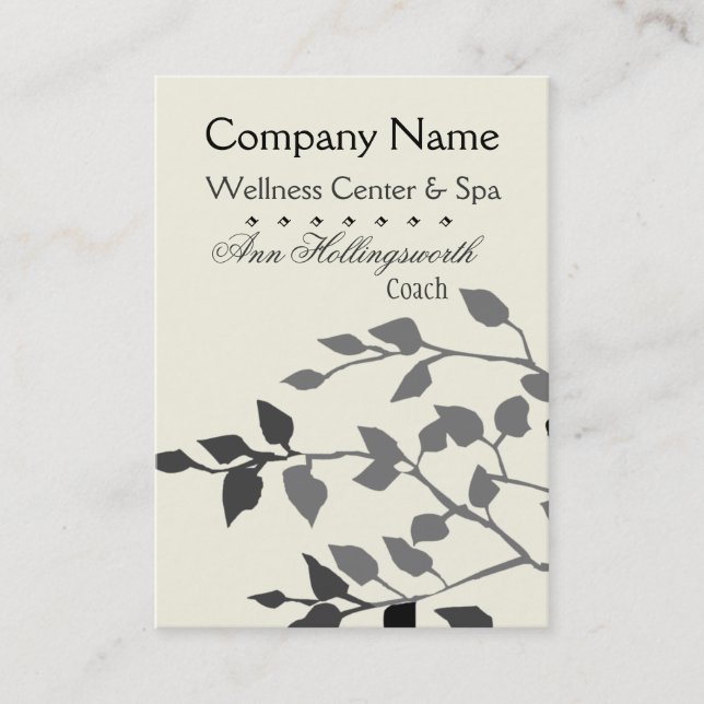 Branches Wellness Centre & Spa Appointment Card (Front)