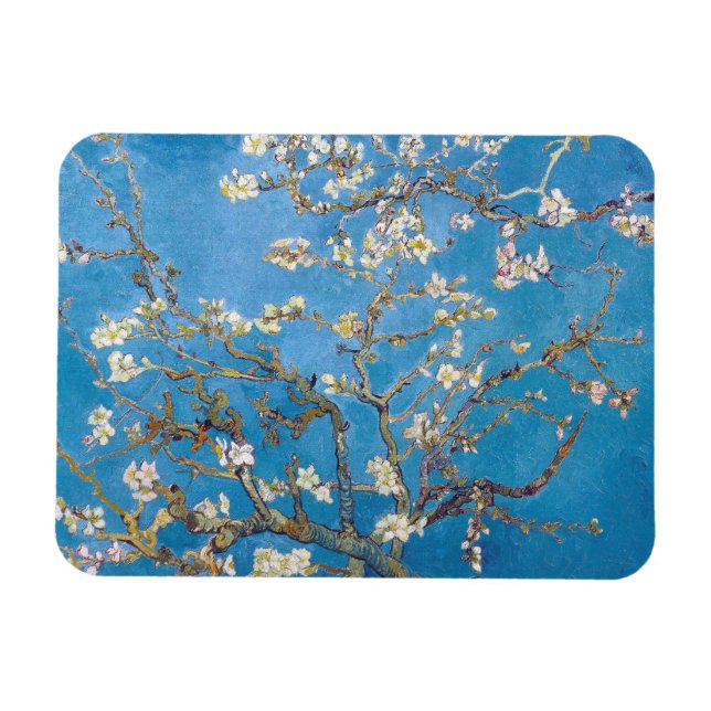 Branches with Almond Blossom Van Gogh painting Magnet (Horizontal)