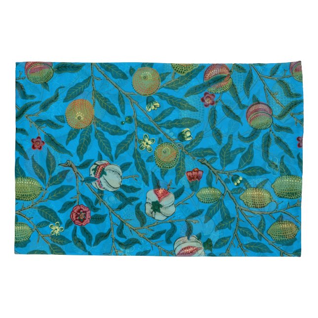 Branches with pomegranates by William Morris  Pillowcase (Back)