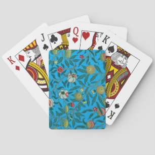 Branches with pomegranates by William Morris Playing Cards