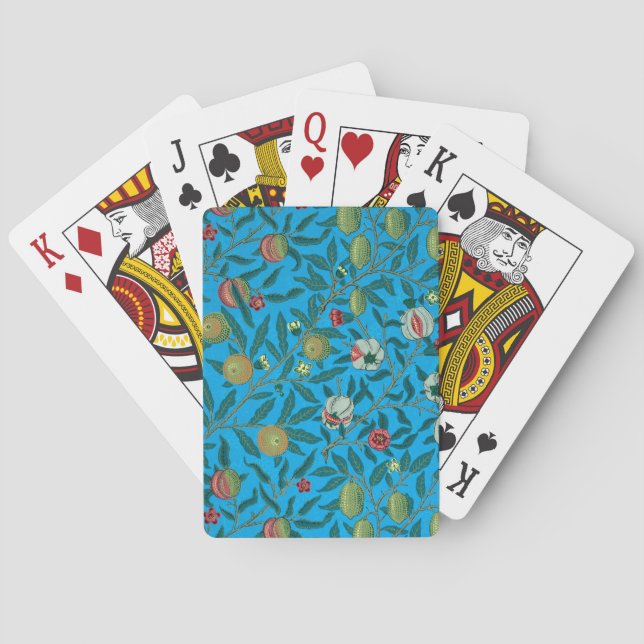 Branches with pomegranates by William Morris  Playing Cards (Back)