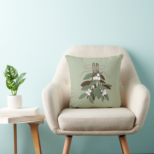 Branches with snowberries cushion (Chair)