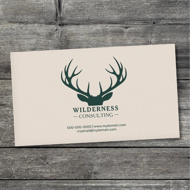 Branching Deer Antlers Business Card (Branching Deer Antlers Business Card)