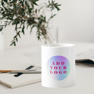 Brand colour business logo coffee mug