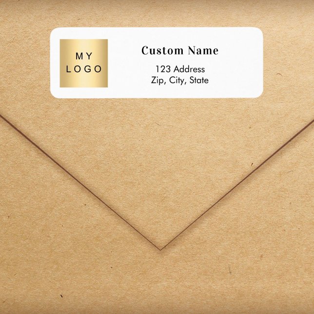Brand colour business logo return address (Creator Uploaded)