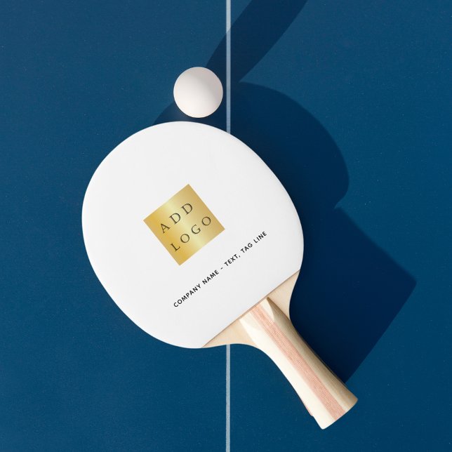Brand colour business logo text slogan ping pong paddle (Creator Uploaded)