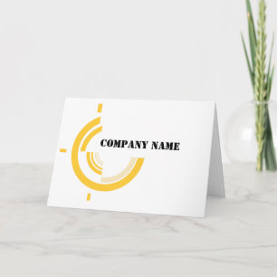 Brand Company Name Logo Promotional Business Thank You Card