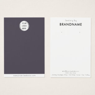 Brand Custom Logo earring Jewellery Display Card