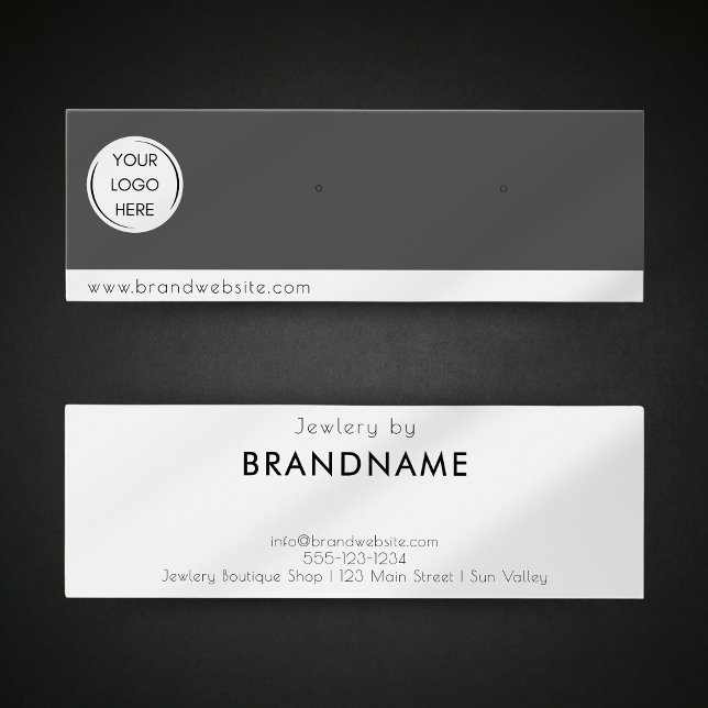 Brand Custom Logo earring Jewellery Display Card (Creator Uploaded)