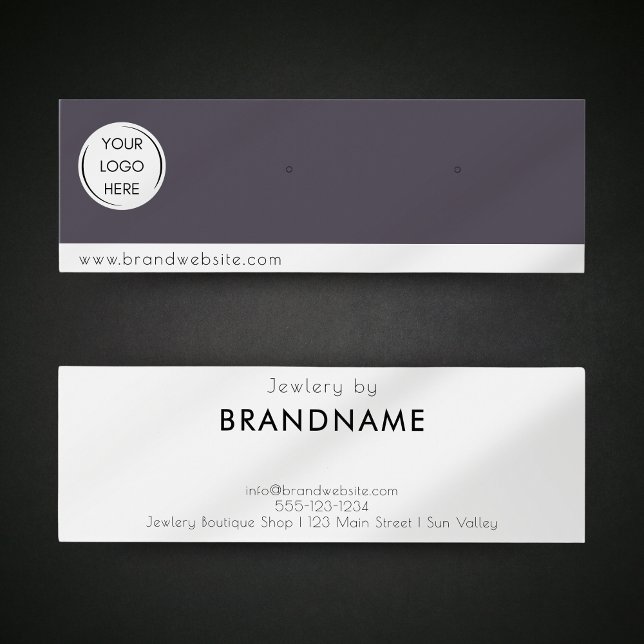 Brand Custom Logo earring Jewellery Display Card (Creator Uploaded)