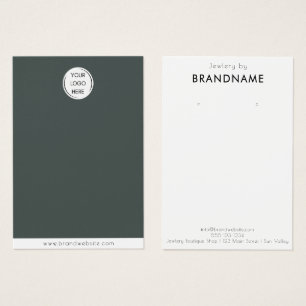 Brand Custom Logo earring Jewellery Display Card