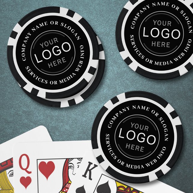 Brand Logo Business Company Event Modern Stylish Poker Chips (Creator Uploaded)