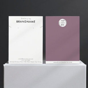 Brand Logo earring + necklace Jewellery Display Ca
