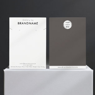 Brand Logo earring + necklace Jewellery Display Ca
