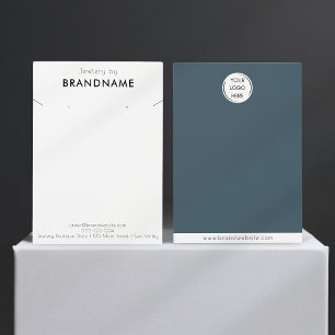 Brand Logo earring + necklace Jewellery Display Ca
