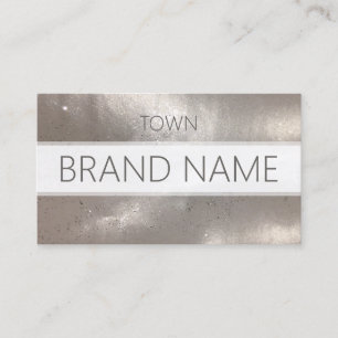 Brand Name Metallic Sparkle Fashion Blogger Business Card
