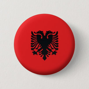 BRAND NEW!! - ALBANIA PIN BACK BADGE