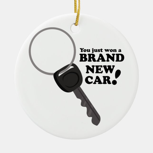 Brand New Car Ceramic Tree Decoration (Front)