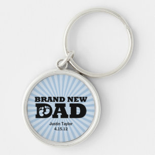 Brand New Dad Personalised Keychain