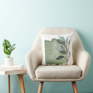 Brand New Ending Quote Throw Pillow Growth