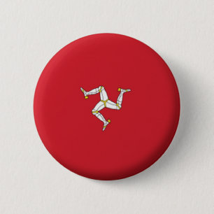 BRAND NEW!! - ISLE OF MAN PIN BACK BADGE