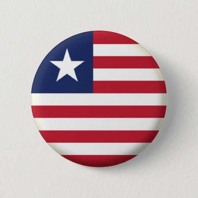 BRAND NEW!! - LIBERIA PIN BACK BADGE (Front)