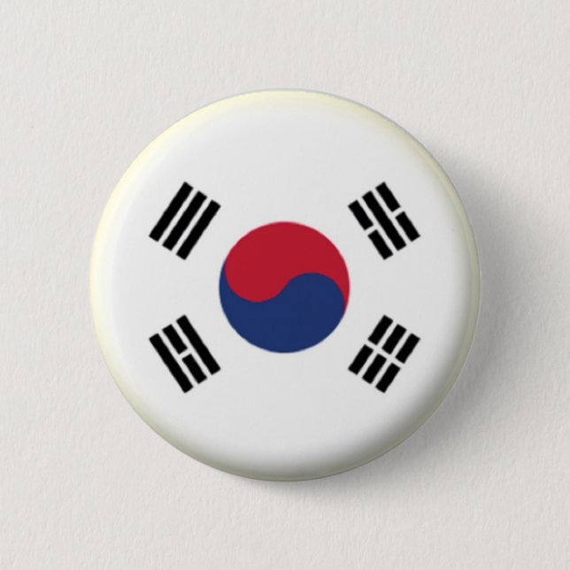 BRAND NEW!! - SOUTH KOREA PIN BACK BADGE (Front)