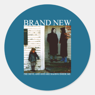 Brand New The Devil And God Are Raging Inside Me C Classic Round Sticker