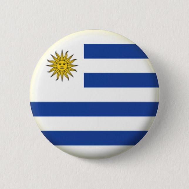 BRAND NEW!! - URUGUAY PIN BACK BADGE (Front)