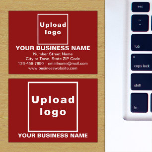 Brand on Red Business Card