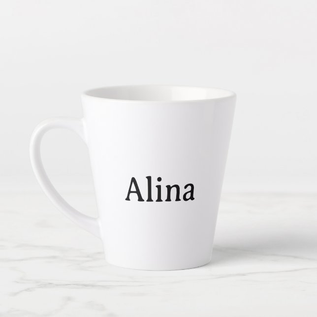 Brand Promotion 12 oz Small  Latte Mug (Left)