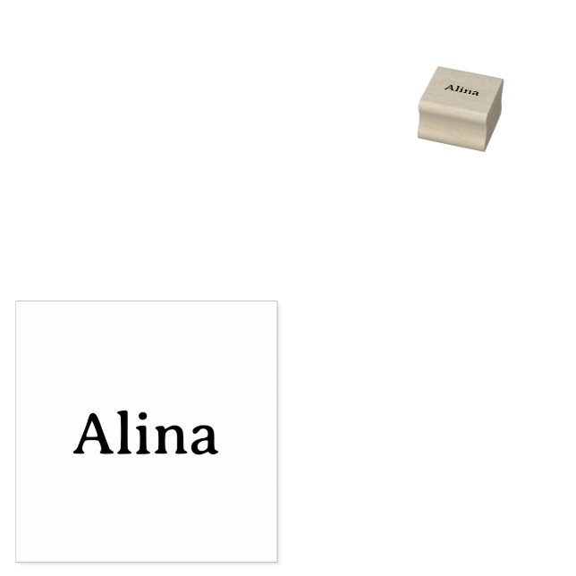 Brand Promotion 1" x 1" Rubber Stamp (Stamped)