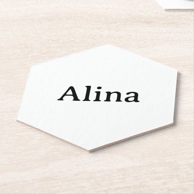Brand Promotion 4" x 4" Hexagon Pointed Paper Coaster (Angled)