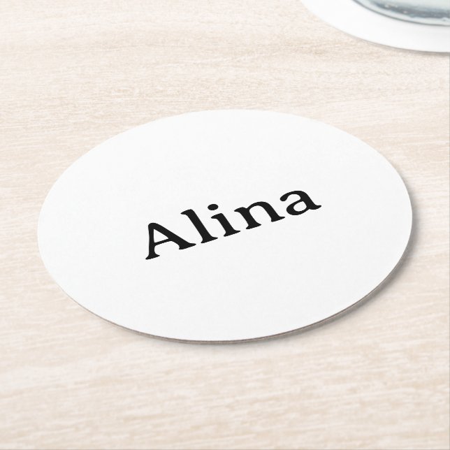 Brand Promotion 4" x 4"  Round Paper Coaster (Angled)