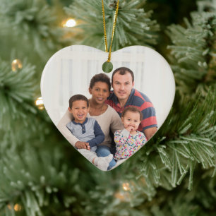 Brand Promotion Photo Ceramic Heart Tree Decoration