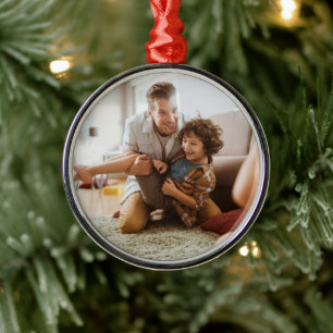 Brand Promotion Photo Premium Round Metal Tree Decoration
