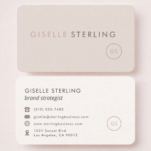 Brand Strategist Feminine Professional Business Card