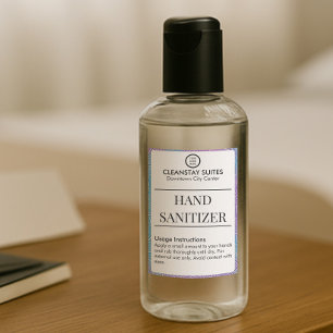 Brandable Hospitality Guest Hand Sanitizer Label
