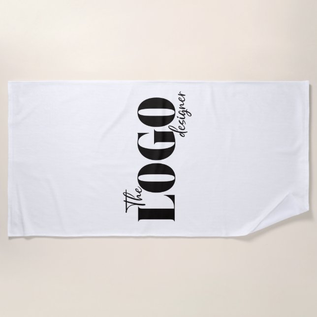 Branded Beach Towel Custom Logo Sports Team (Front)