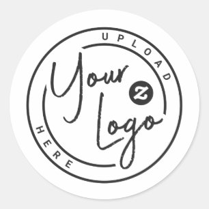 Branded Brand Logo Classic Round Sticker