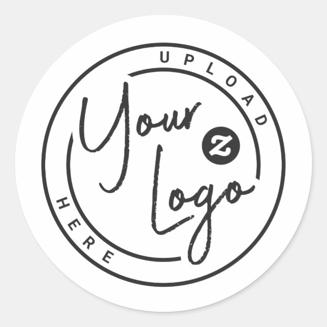 Branded Brand Logo Classic Round Sticker (Front)