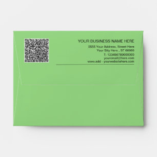 Branded Business Envelopes Example with QR Code