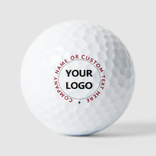 Branded Business Logo and Text Stamps Golf Balls