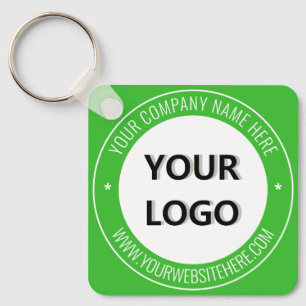 Branded Business Logo Promotional Keychain Example